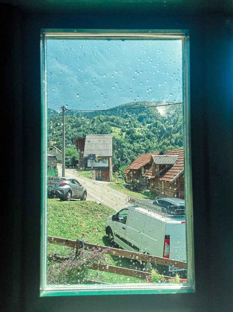 The village seen from the house